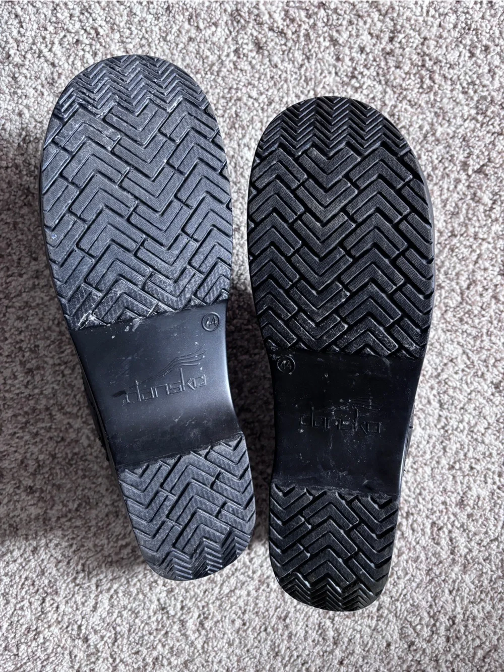 Dansko Professional Black Leather Clogs Mens Slip On Comfort Shoes 44EU 10.5US
